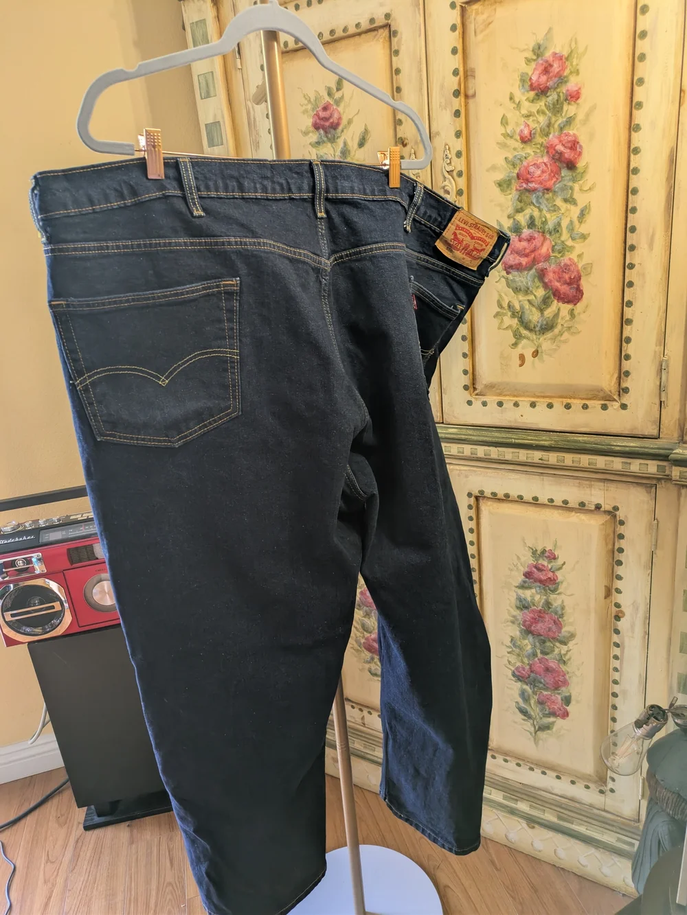 Levi's Men's Dark Blue Straight Jeans 550 Sz 54 X 28